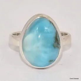 Bague authentique Larimar taille 61 - Bagues pierres naturelles