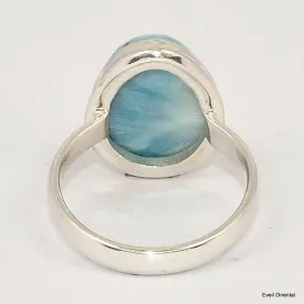 Bague authentique Larimar taille 61 - Bagues pierres naturelles