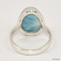 Bague authentique Larimar taille 61 Bagues pierres naturelles KC126.6