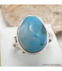 Bague authentique Larimar taille 61 Bagues pierres naturelles KC126.6
