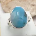 Bague authentique Larimar taille 61 - Bagues pierres naturelles
