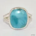 Bague authentique Larimar taille 58 - Bagues pierres naturelles
