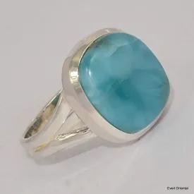 Bague authentique Larimar taille 58 - Bagues pierres naturelles