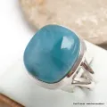 Bague authentique Larimar taille 58 - Bagues pierres naturelles
