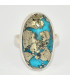 Bague Turquoise du moyen orient taille 59 Bagues pierres naturelles KC127