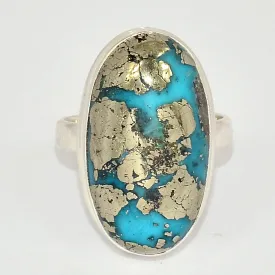 Bague Turquoise du moyen orient taille 59 - Bagues pierres naturelles