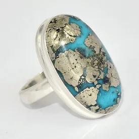 Bague Turquoise du moyen orient taille 59 - Bagues pierres naturelles