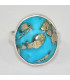 Bague Turquoise du moyen orient taille 55 Bagues pierres naturelles KC127.1