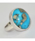 Bague Turquoise du moyen orient taille 55 Bagues pierres naturelles KC127.1
