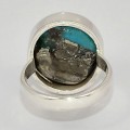 Bague Turquoise du moyen orient taille 55 Bagues pierres naturelles KC127.1