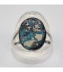 Bague véritable Turquoise du moyen orient taille 58 Bagues pierres naturelles KC127.2