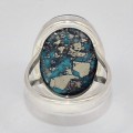 Bague véritable Turquoise du moyen orient taille 58 Bagues pierres naturelles KC127.2
