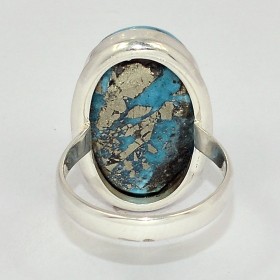 Bague véritable Turquoise du moyen orient taille 59/60 Bagues pierres naturelles KC127.3