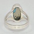 Bague véritable Turquoise du moyen orient taille 60 Bagues pierres naturelles KC127.4