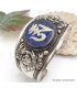 Bracelet tibétain bouddhiste imposant OM lapis lazuli Bracelets tibétains bouddhistes BHB50