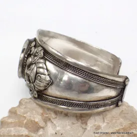 Bracelet tibétain bouddhiste  imposant OM lapis lazuli - Bracelets tibétains bouddhistes