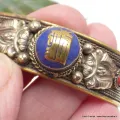 Bracelet tibétain cuivre et Kalachakra - Bijoux en Cuivre