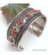 Bracelet tibétain Pierres fantaisie rouges Bracelets tibétains bouddhistes BRAC93