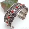 Bracelet tibétain Pierres fantaisie rouges - Bracelets tibétains bouddhistes