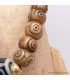 Bracelet tibétain Os sculpté et Dzi Bracelets tibétains bouddhistes BRTIB5