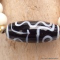 Bracelet tibétain os de buffle blanc Dzi Bracelets tibétains bouddhistes BRTIB8