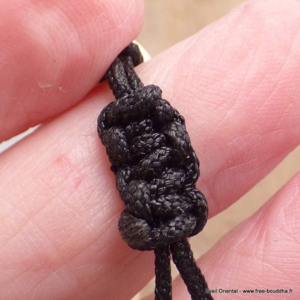 Bracelet tibétain os de buffle blanc Dzi Bracelets tibétains bouddhistes BRTIB8