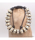 Bracelet tibétain Os de buffle blanc sculpté Bracelets tibétains bouddhistes BRTIB7