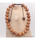 Bracelet tibétain mala vraies Graines de Lotus brun Bracelets tibétains bouddhistes BM14