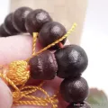 Bracelet tibétain mala bois de rose et ambre - Bracelets tibétains bouddhistes