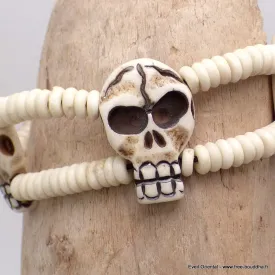 Bracelet tibétain Tête de Mort - Bracelets tibétains bouddhistes