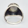 Bague Labradorite bleue motifs celtiques taille 56 - Bijoux en Labradorite Bleue