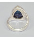 Bague asymétrique Labradorite bleue taille 51/52 Bagues pierres naturelles KC128.3
