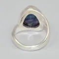 Bague asymétrique Labradorite bleue taille 51/52 - Bagues pierres naturelles