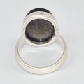 Bague ovale Labradorite bleue taille 59 Bagues pierres naturelles KC128.6