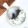 Pendentif rond Merlinite Opale dendritique Bijoux en Opale Dendritique (Merlinite) KC129
