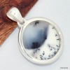 Pendentif rond Merlinite Opale dendritique Bijoux en Opale Dendritique (Merlinite) KC129