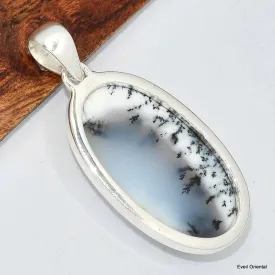 Pendentif allongé Merlinite Opale dendritique - Pendentifs pierres naturelles