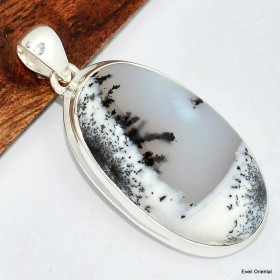 Pendentif Merlinite oval Bijoux en Opale Dendritique (Merlinite) KC129.2