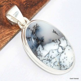Petit pendentif en Merlinite Bijoux en Opale Dendritique (Merlinite) KC129.4