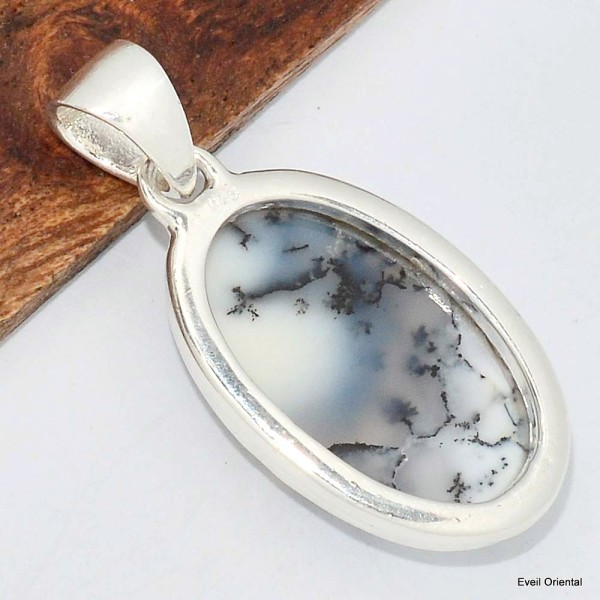 Petit pendentif en Merlinite Bijoux en Opale Dendritique (Merlinite) KC129.4