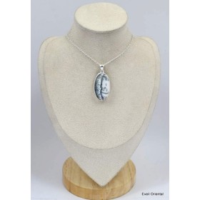 Pendentif argent Merlinite Bijoux en Opale Dendritique (Merlinite) KC129.5