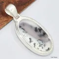 Pendentif oval Opale dendritique - Pendentifs pierres naturelles
