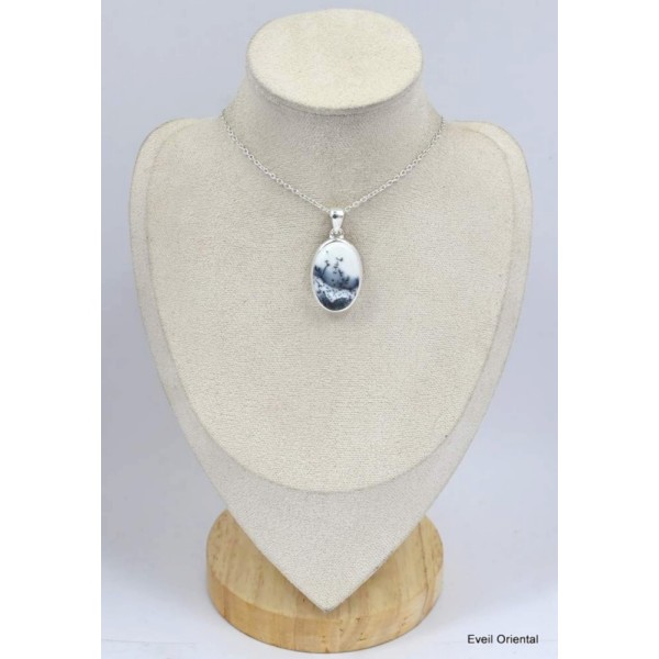 Bijou pendentif en Merlinite Bijoux en Opale Dendritique (Merlinite) KC129.8