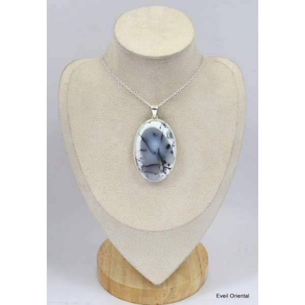 Très gros pendentif en Opale dendritique Bijoux en Opale Dendritique (Merlinite) KC129.9