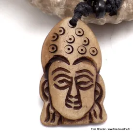 Collier tibétain pendentif TETE DE BOUDDHA - Colliers tibétains et népalais