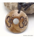 Collier tibétain en os de Buffle gravé du Om Bijoux tibetains bouddhistes WN22.1