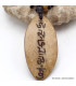 Collier tibétain mantra de Chenrezi sculpté Bijoux tibetains bouddhistes WN25.1