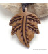 Pendentif tibétain Feuille de chanves perles Bijoux tibetains bouddhistes WN4.1