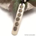 Collier tibétain Mantra de Chenrezi lettres dorées - Colliers tibétains et népalais