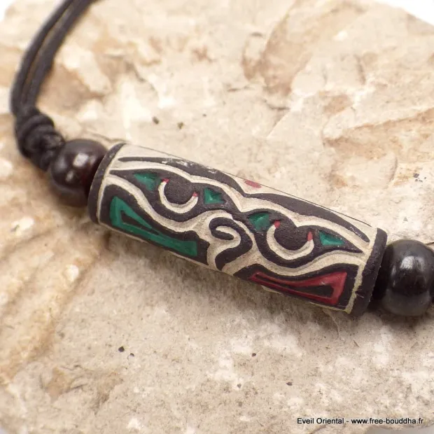 Collier tibétain Om Mani Pedme Houm - Colliers tibétains et népalais